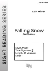 Falling Snow SA choral sheet music cover